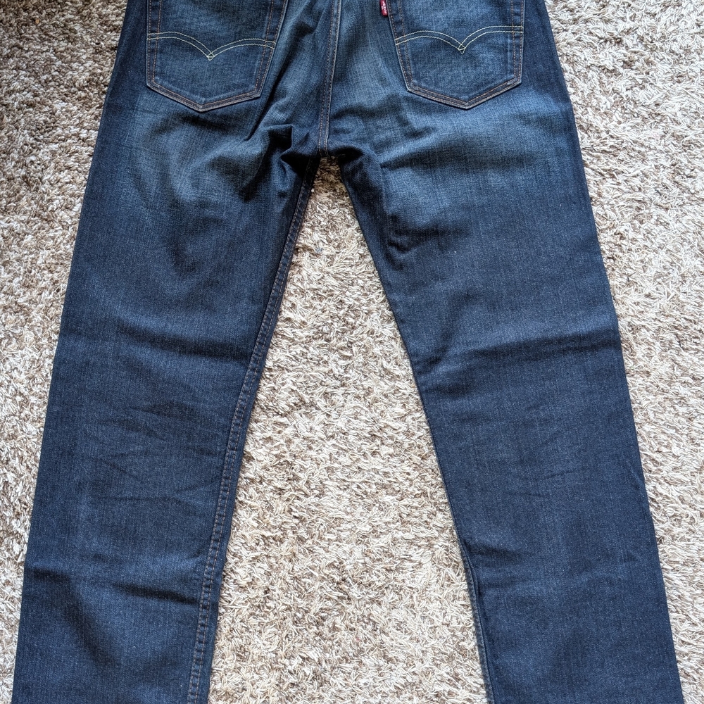 Levi's Dark Blue Straight Leg Jeans